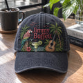 Jimmy Buffett Tropical Paradise Embroidered Denim Cap